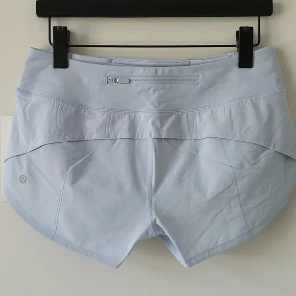 SOLD! NWT LULULEMON DAYD Light Blue Lightweight Speed Up LR 2.5" Lined Shorts 8 - Picture 4 of 7